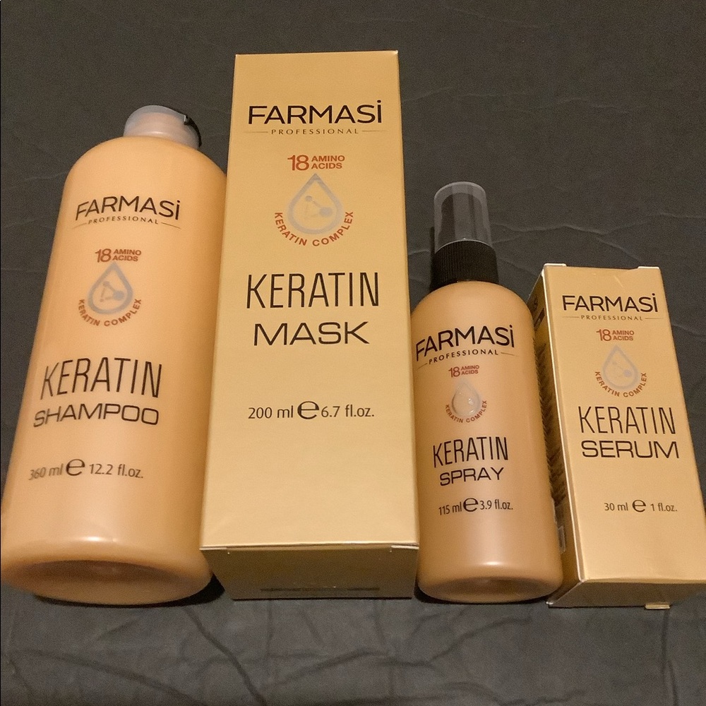 Farmasi Keratin shampoo,mask,serum and spray